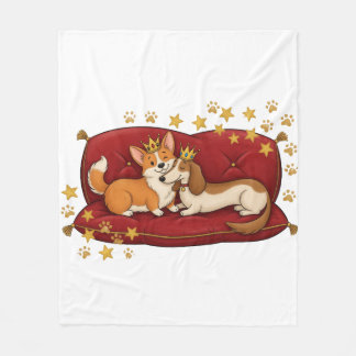 Polar Manta de Corgi y Dachshund Regalo para Amantes de
