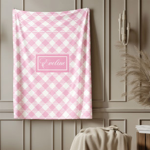 Polar Manta de cuadros pastel personalizada Diseño elega