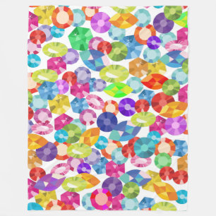 Polar manta de diamantes de imitación arco iris