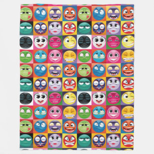Polar manta de emoji de arte pop