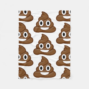 Polar manta de emoji de poop