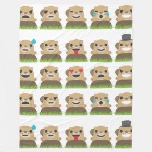 Polar manta de emojis de manicomio