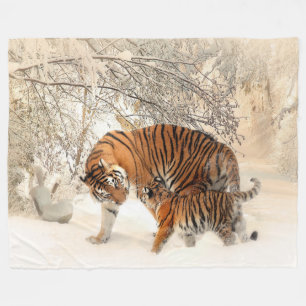 Polar Manta de encargo de la madre del tigre y del paño