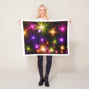 Polar Manta de estrellas brillantes y coloridas