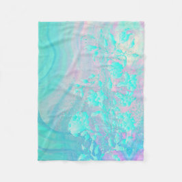 Polar Manta de felpa azul abstracta