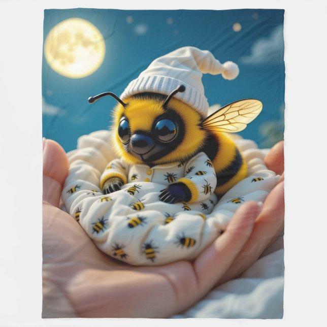Polar Manta de felpa Bee-Night (Anverso)