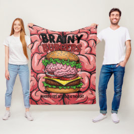 Polar Manta de felpa Brainy Burgers