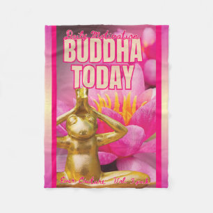 Polar Manta de felpa BuddhaTodayV3.pnk #1 Cozy Buddha