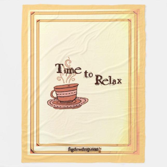 Polar Manta de felpa "Chocolate Bar" Time to Relax  (Anverso)
