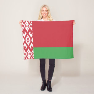 Polar Manta de felpa con bandera patriótica de Bielorrus