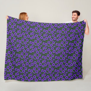 Polar Manta de felpa con elegancia floral tropical