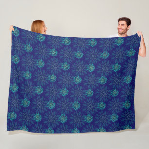Polar Manta de felpa con estampado floral