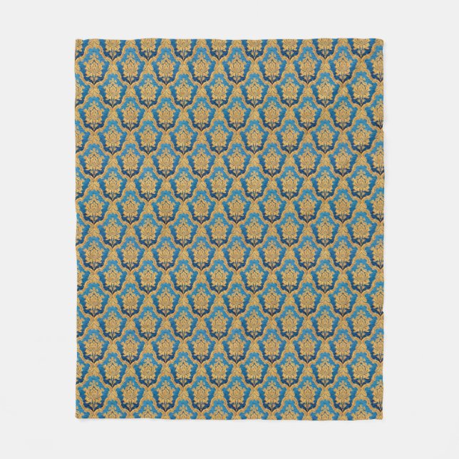Polar Manta de felpa con estampado ornamentado (Anverso)