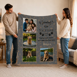 Polar Manta de felpa con foto personalizada de perro