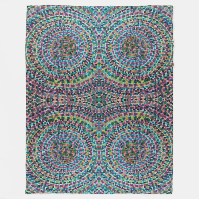 Polar Manta de felpa con mosaico de confeti (Anverso)