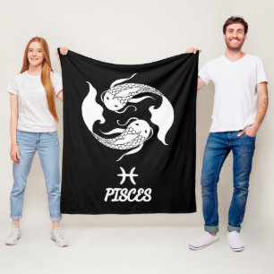 Polar Manta de felpa con silueta de Piscis