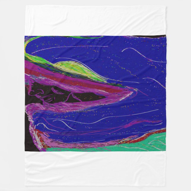 Polar Manta de felpa de arte mitológico (Anverso)