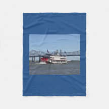 Manta de felpa de barco de río