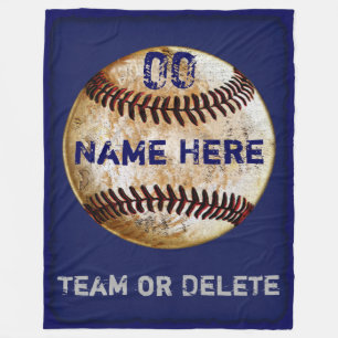 Polar Manta de felpa de béisbol personalizada 3 cuadros 