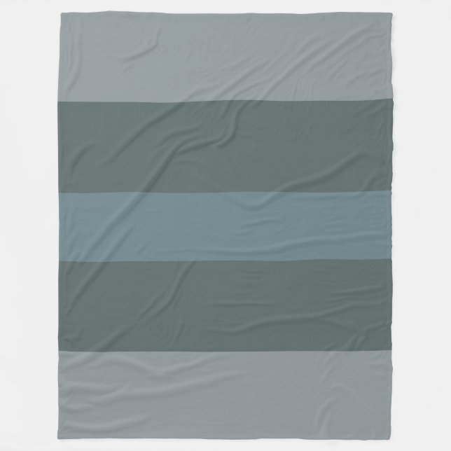 Polar Manta de felpa de bloque de color verde moderno (Anverso)