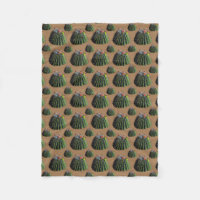 Manta de felpa de cactus de barril