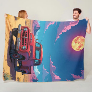 Polar Manta de felpa de camioneta americana clásica