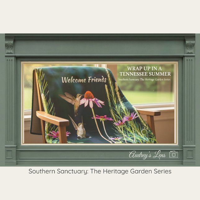 Polar Manta de felpa de colibrí y equinácea rosa (Subido por el creador)