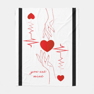 Polar Manta de felpa de diseño romántico "Eres Mío" Lati