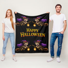 Polar Manta de felpa de feliz Halloween