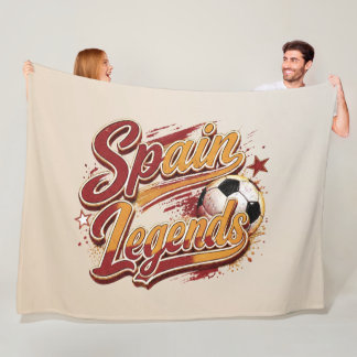 Polar Manta de felpa de fútbol Leyendas de España