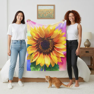 Polar Manta de felpa de girasol para hogar moderno vibra