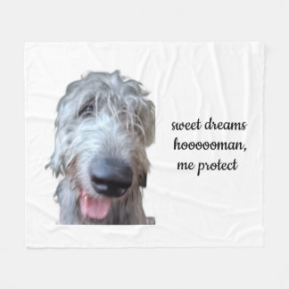 Polar Manta de felpa de Irish Wolfhound – Dulces Sueños