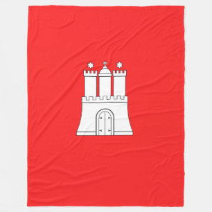 Polar Manta de felpa de la bandera de Hamburgo