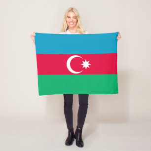 Polar Manta de felpa de la bandera patriótica de Azerbai