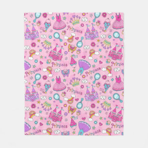 Polar Manta de felpa de la princesa rosa, mediana