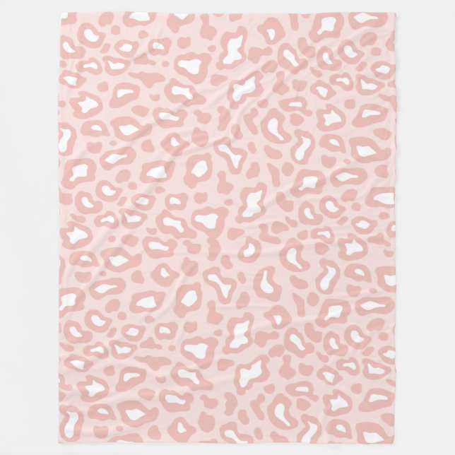 Polar Manta de felpa de leopardo rosa suave (Anverso)