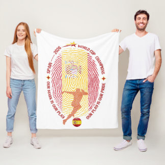 Polar Manta de felpa de los campeones de la Copa Mundial