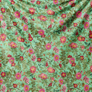 Polar Manta de felpa de rosa silvestre vintage en menta 