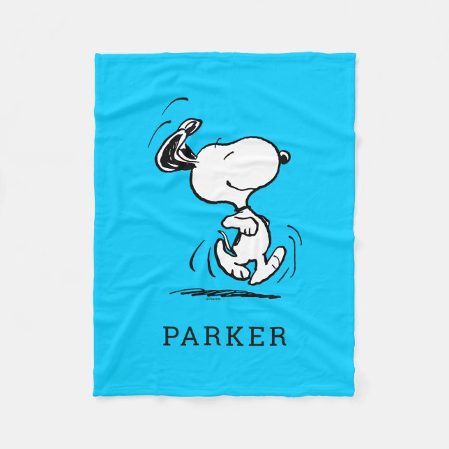 Polar Manta de felpa de Snoopy Happy Dance | Peanuts (Anverso)