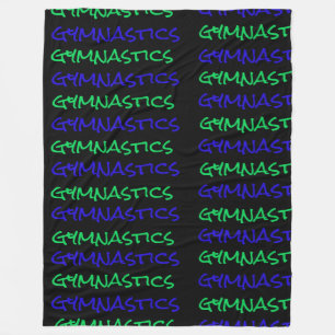 Polar Manta de felpa de tipografía de gimnasia gimnasta