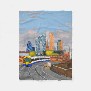 Polar Manta de felpa de tren London Overground