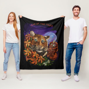 Polar Manta de felpa del año chino del tigre
