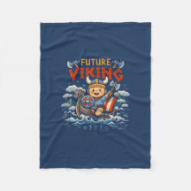 Manta de felpa divertida de futuro vikingo noruego