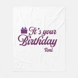 Polar Manta de felpa Es tu cumpleaños