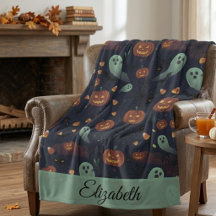 Manta de felpa espeluznante y adorable de Hallowee