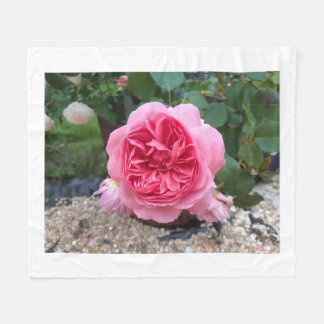 Polar Manta de felpa floral rosa country