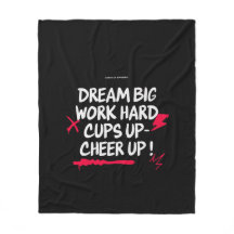 MANTA DE FELPA HOME DREAM BIG CHEER UP 