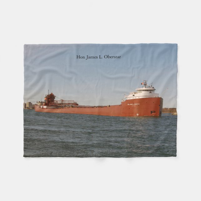 Polar Manta de felpa Hon James L. Oberstar (Frente (Horizontal))