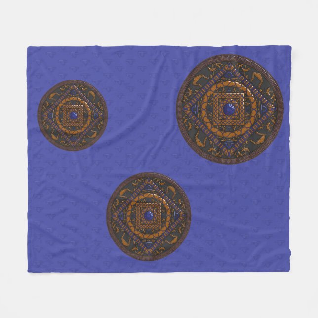 Polar Manta de felpa Libra Mandala (Frente (Horizontal))
