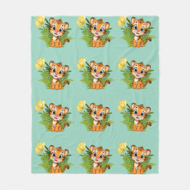Polar Manta de felpa Little Tiger & Butterfly